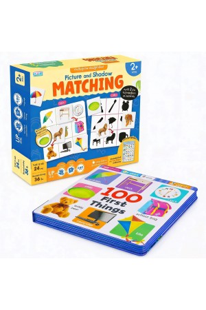 หนังสือบอร์ดบุ๊คโฟม มาพร้อมเกมจับคู่ภาพ เรียนรู้คำศัพท์ Picture and Shadow Matching
