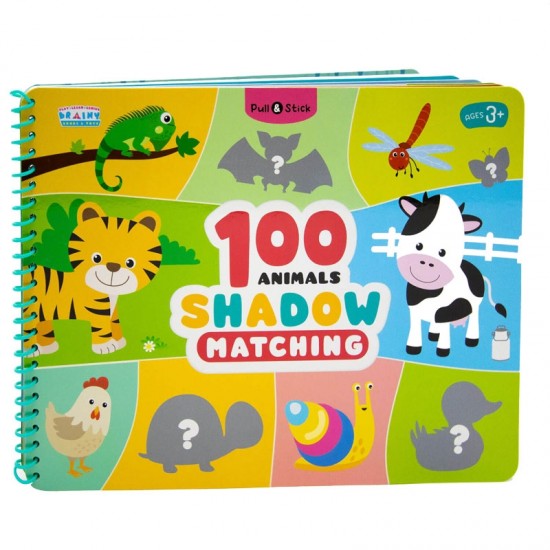 Pull & Stick 100 Animals Shadow Matching 