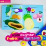 หนังสือเรียนรู้คำศัพท์ Fruits and Vegetables พร้อม Memory Box : Matching Pairs จับคู่ ฝึกสมอง