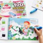 Magic Water Coloring Book : 100 First Picture Dictionary for Kids