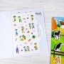 หนังสือนิทานภาพระบายสี พร้อม Pull & Stick : Farm Animals ภาพจริง