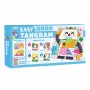 หนังสือกิจกรรมจับคู่ 100 Animals Shadow Matching พร้อม Easy Tangram ตัวต่อแทนแกรม 10 ชิ้น และแผ่นเกม 45 แผ่น