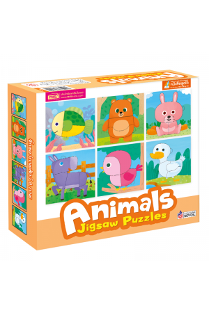 Animals Jigsaw Puzzles กล่องส้ม