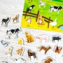 หนังสือนิทานภาพระบายสี พร้อม Pull & Stick : Farm Animals ภาพจริง