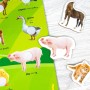 หนังสือนิทานภาพระบายสี พร้อม Pull & Stick : Farm Animals ภาพจริง