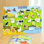 หนังสือนิทานภาพระบายสี พร้อม Pull & Stick : Farm Animals ภาพจริง