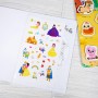 หนังสือนิทานภาพระบายสี พร้อม Pull & Stick : สัตว์ตาแป๋ว ชุด 2